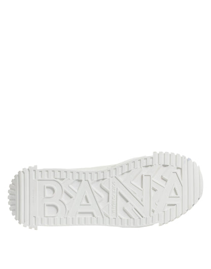 White Leather Low Top NS1 Sneakers Shoes