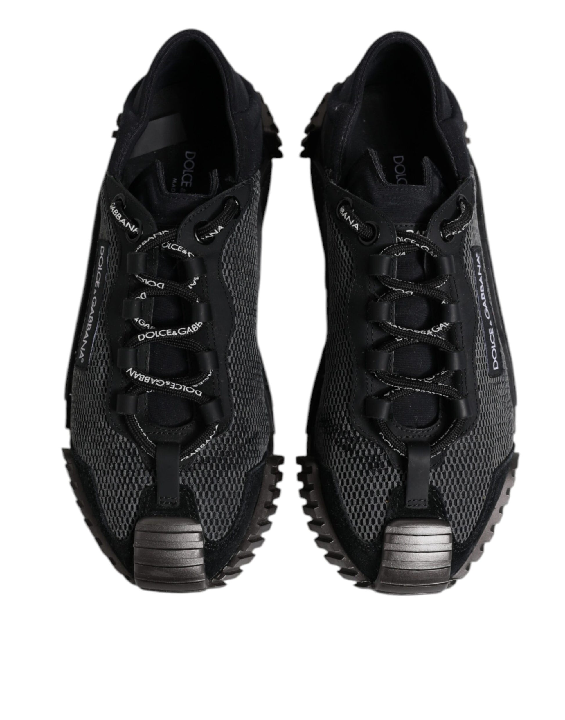 Black Silver Logo Low Top Men Sneakers Shoes