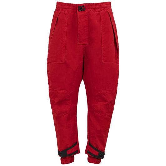 Vaqueros y pantalones rojos de poliamida