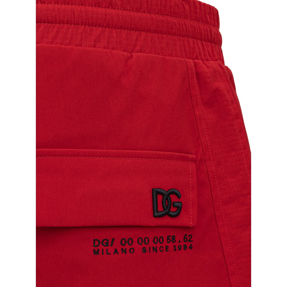 Vaqueros y pantalones rojos de poliamida
