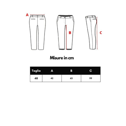 Vaqueros y pantalones rojos de poliamida