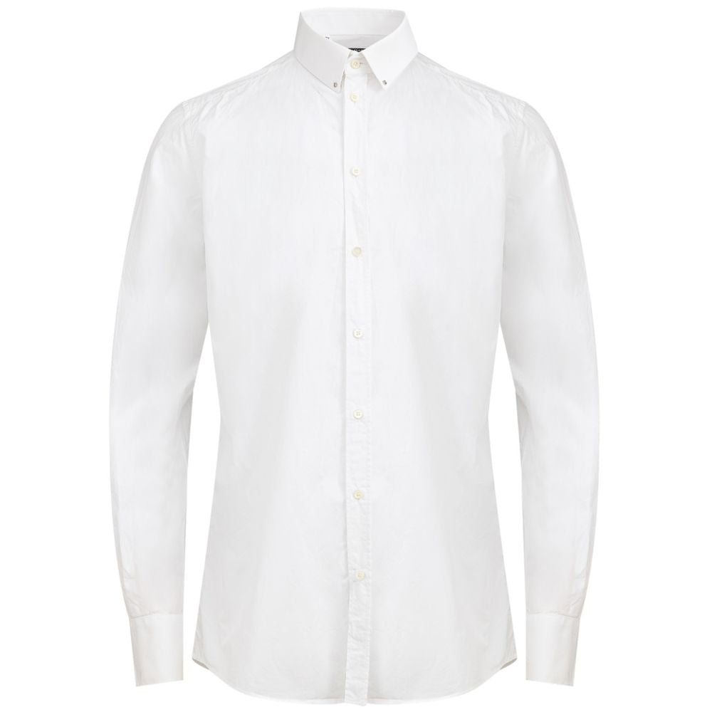 Camisa blanca de algodón