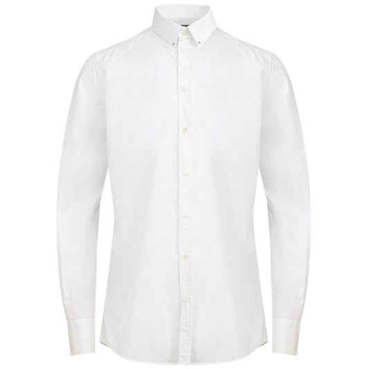 Camisa blanca de algodón
