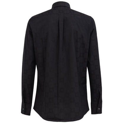 Camisa negra de algodón