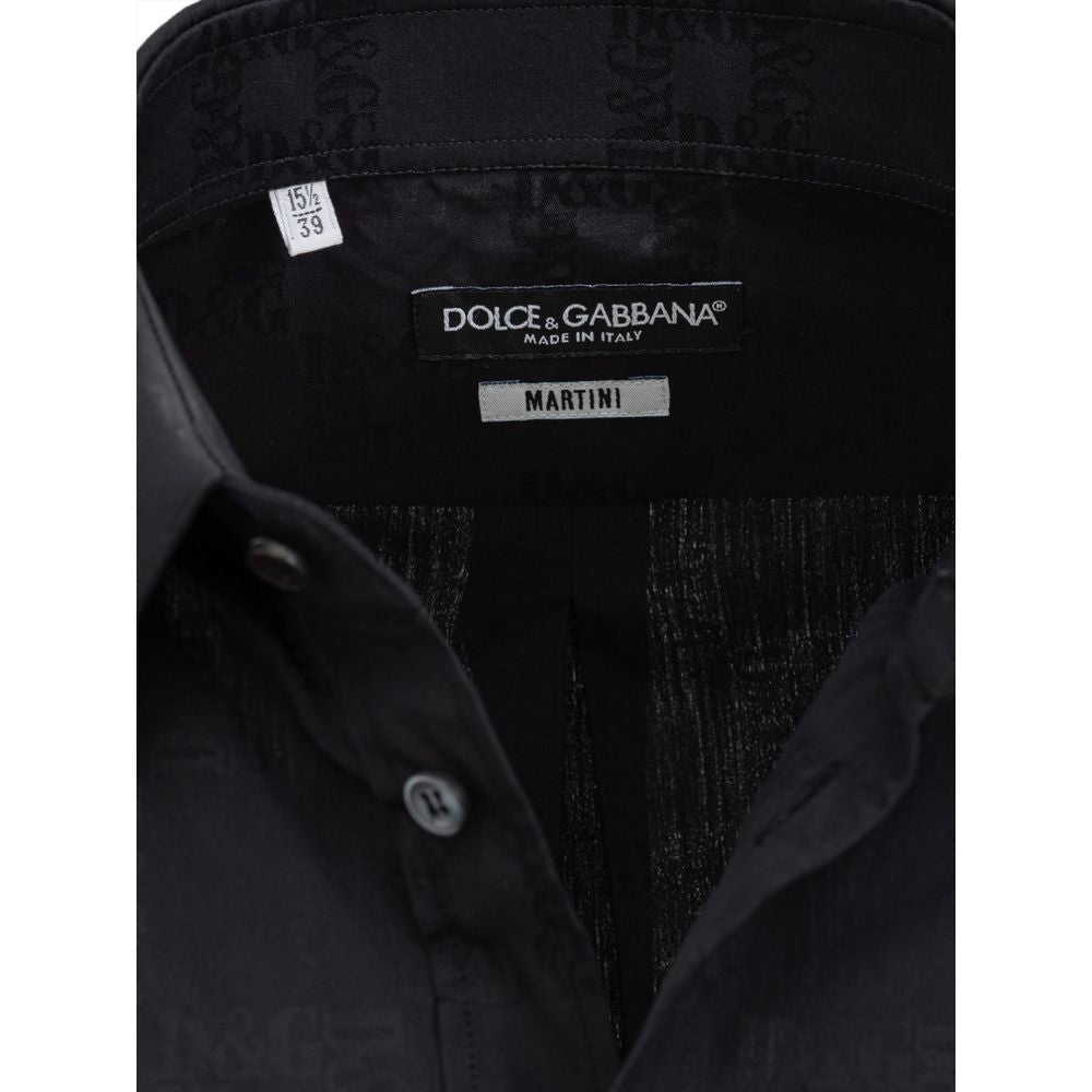 Camisa negra de algodón