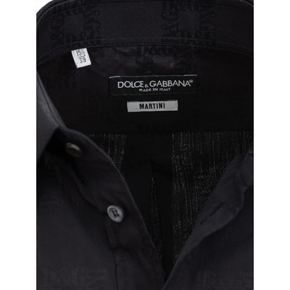 Camisa negra de algodón