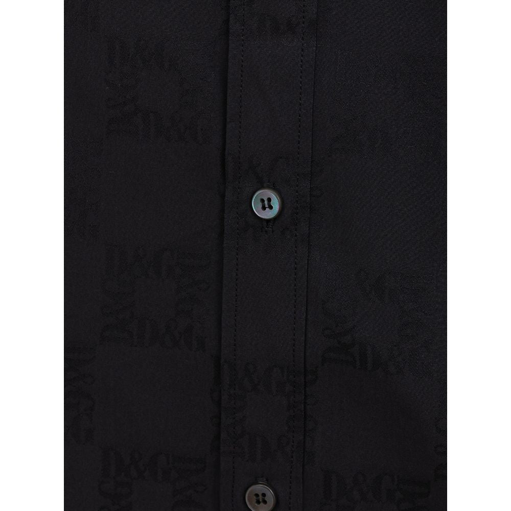 Camisa negra de algodón