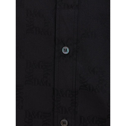 Camisa negra de algodón