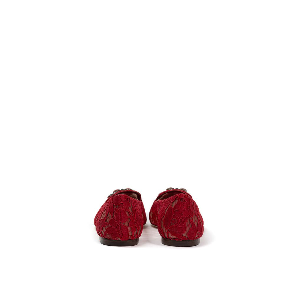 Red Viscose Ballet Flat