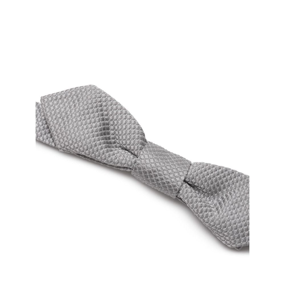 Gray Silk Bowty