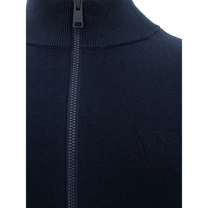Jersey azul de algodón