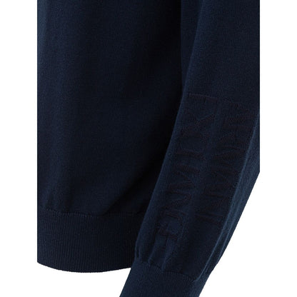 Jersey azul de algodón
