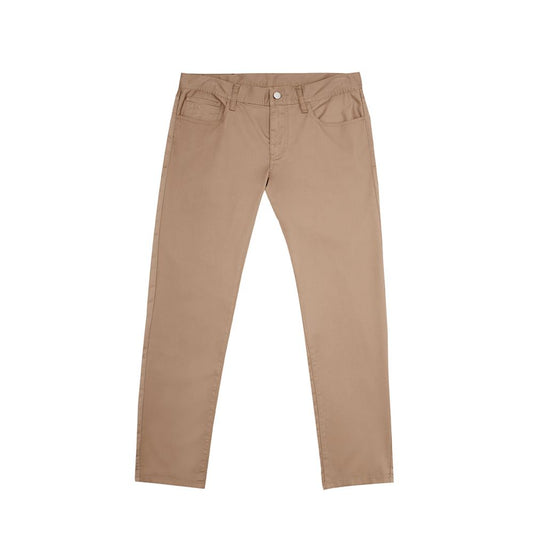 Vaqueros y pantalones de algodón marrón