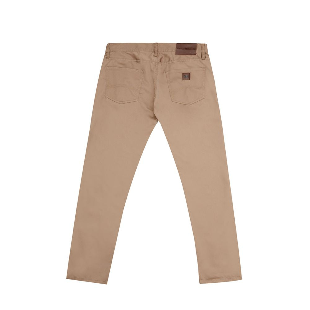 Vaqueros y pantalones de algodón marrón
