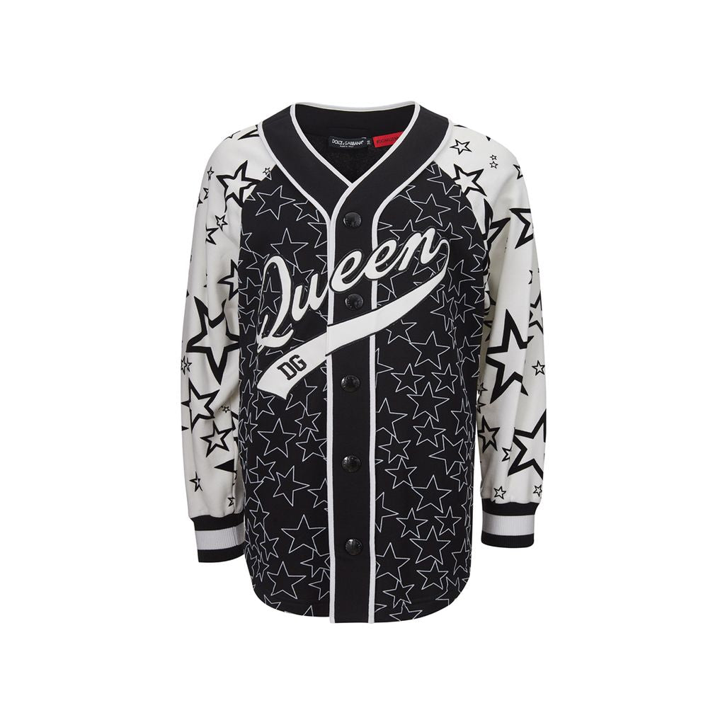 Elegante jersey negro de algodón para mujer