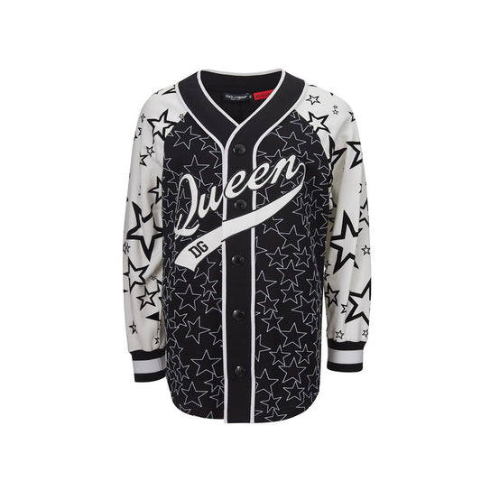 Elegante jersey negro de algodón para mujer