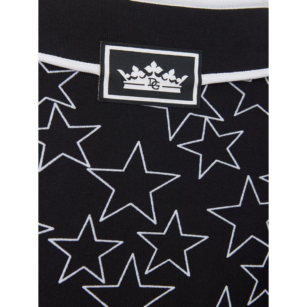 Elegante jersey negro de algodón para mujer