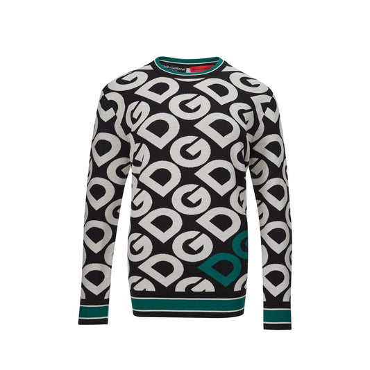 Elegante jersey negro de algodón para un estilo sofisticado