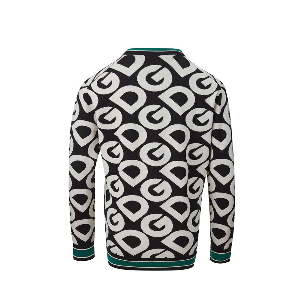 Elegante jersey negro de algodón para un estilo sofisticado