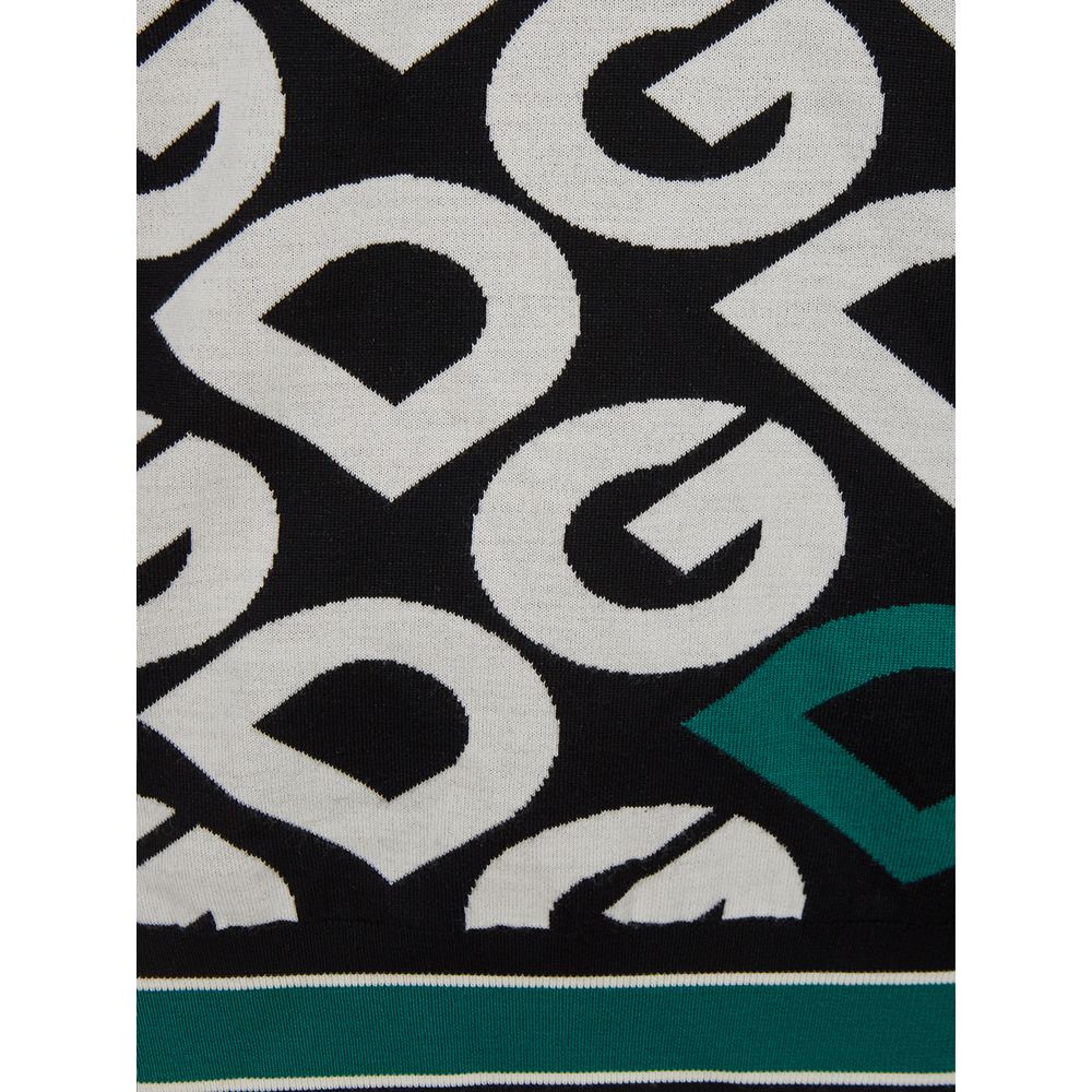 Elegante jersey negro de algodón para un estilo sofisticado