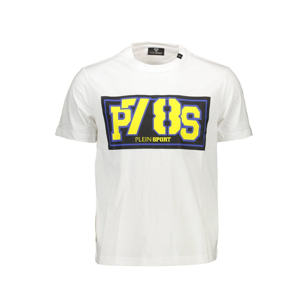Camiseta blanca de algodón para hombre
