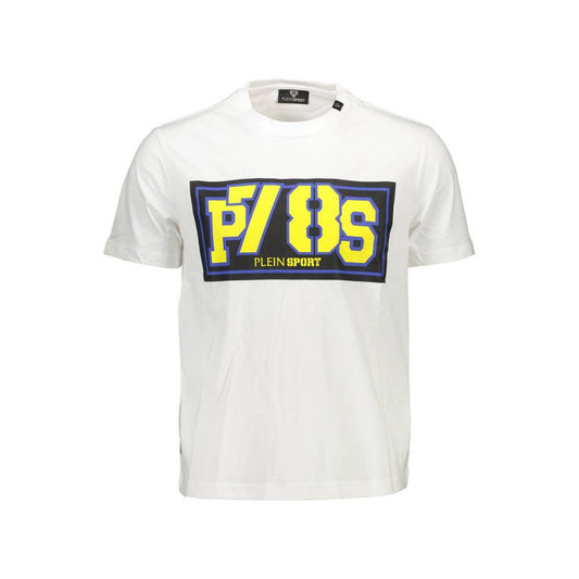 Camiseta blanca de algodón para hombre