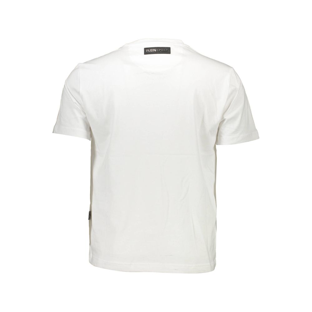 Camiseta blanca de algodón para hombre
