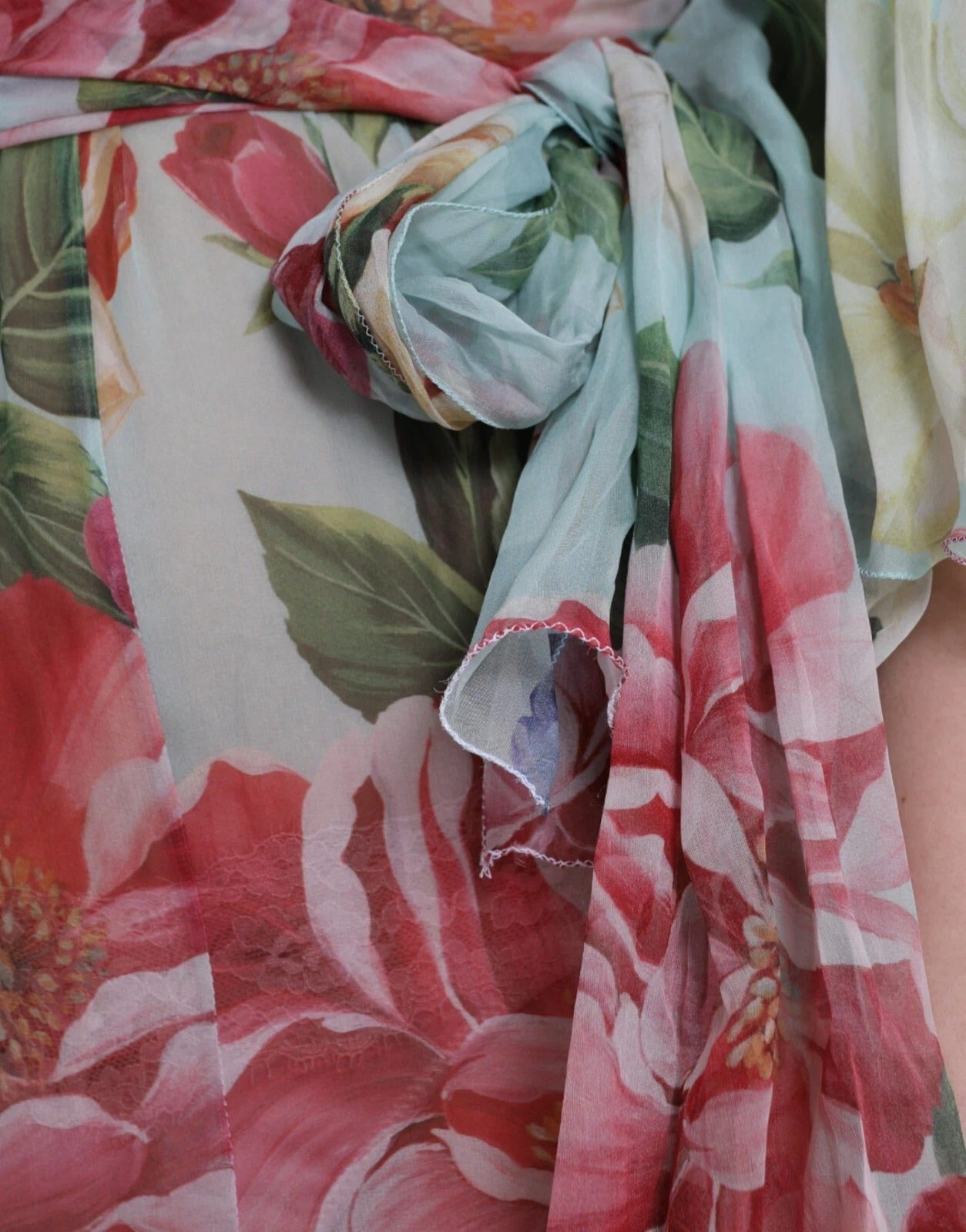 Maxi Vestido Largo con Estampado Floral Azul