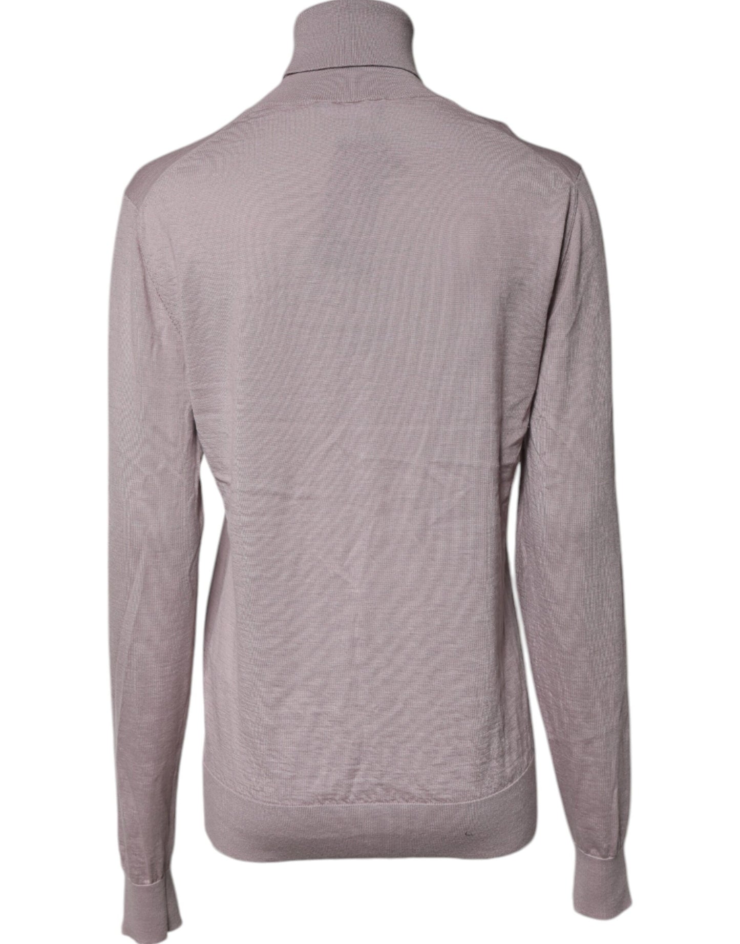 Jersey de cuello alto de cachemira marrón