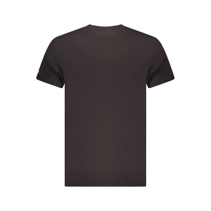 Camiseta negra de algodón para hombre
