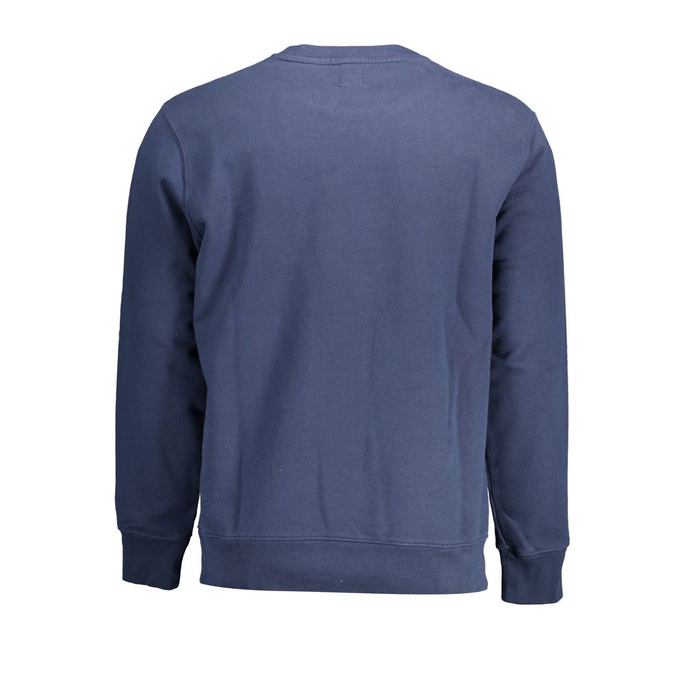 Jersey azul de algodón para hombre