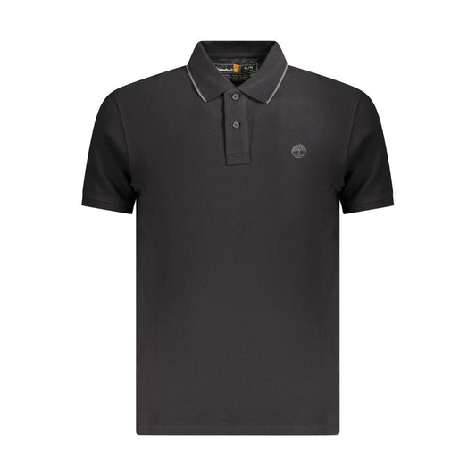 Polo de algodón negro