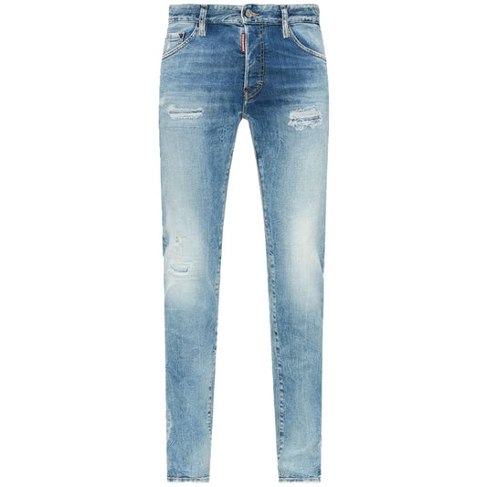 Pantalones y vaqueros de algodón azules