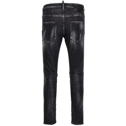 Vaqueros y pantalones negros de algodón