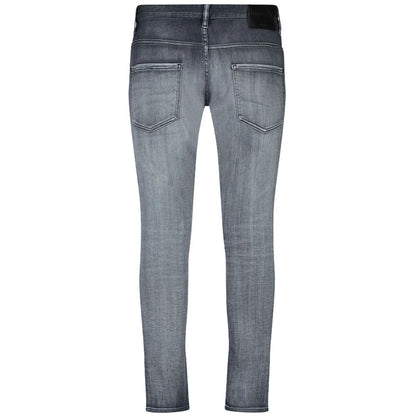 Vaqueros y pantalones de algodón gris