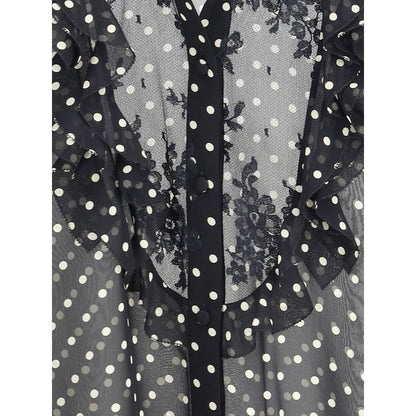 Polka dot silk Shirt