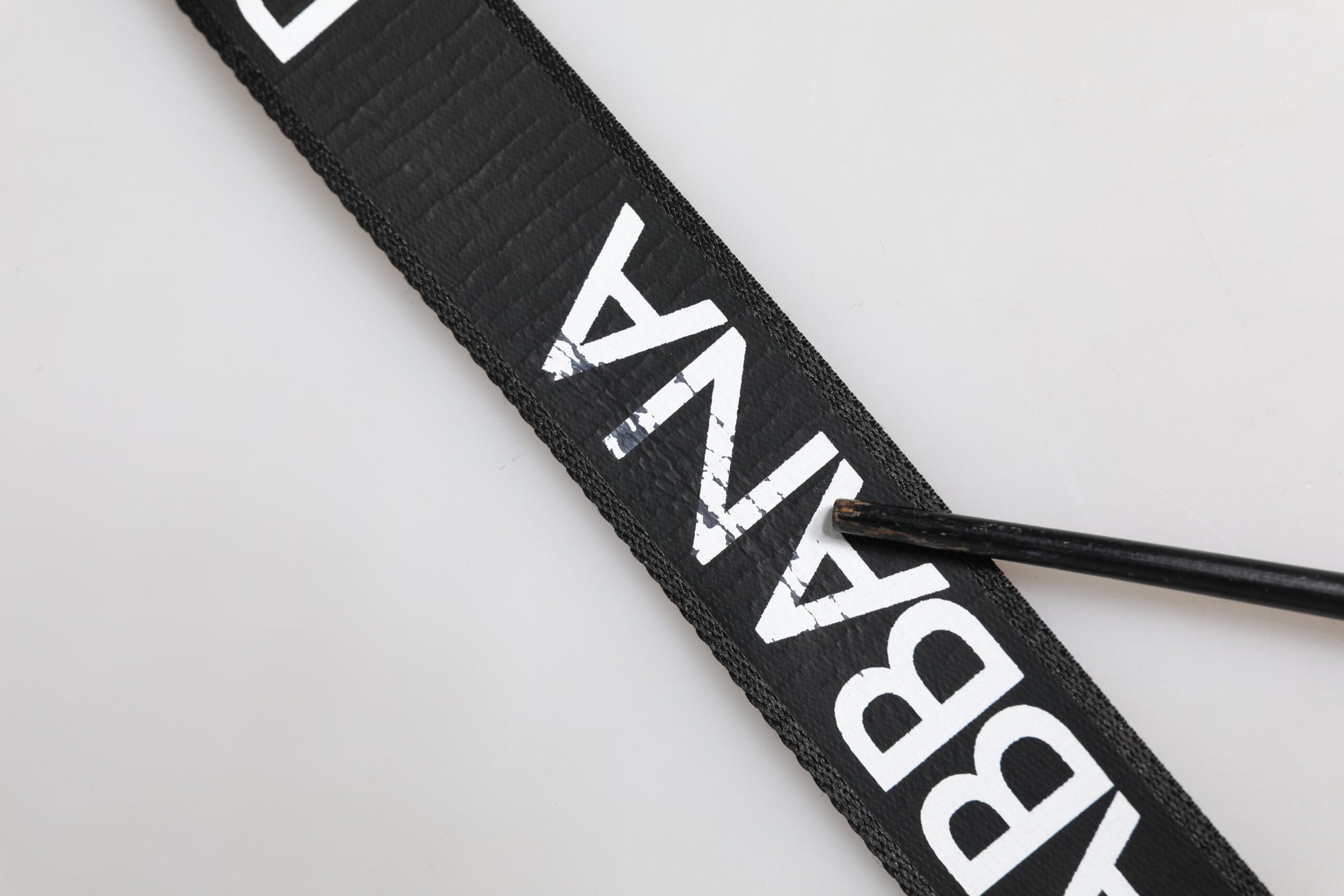 Black Leather Classic Metal Logo Buckle Belt
