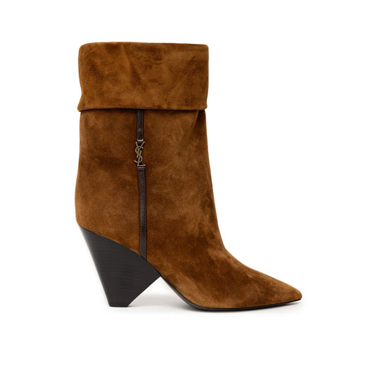 Brown Suede Leather Boot