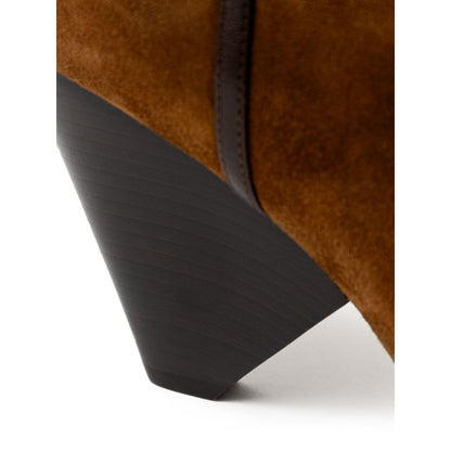 Brown Suede Leather Boot