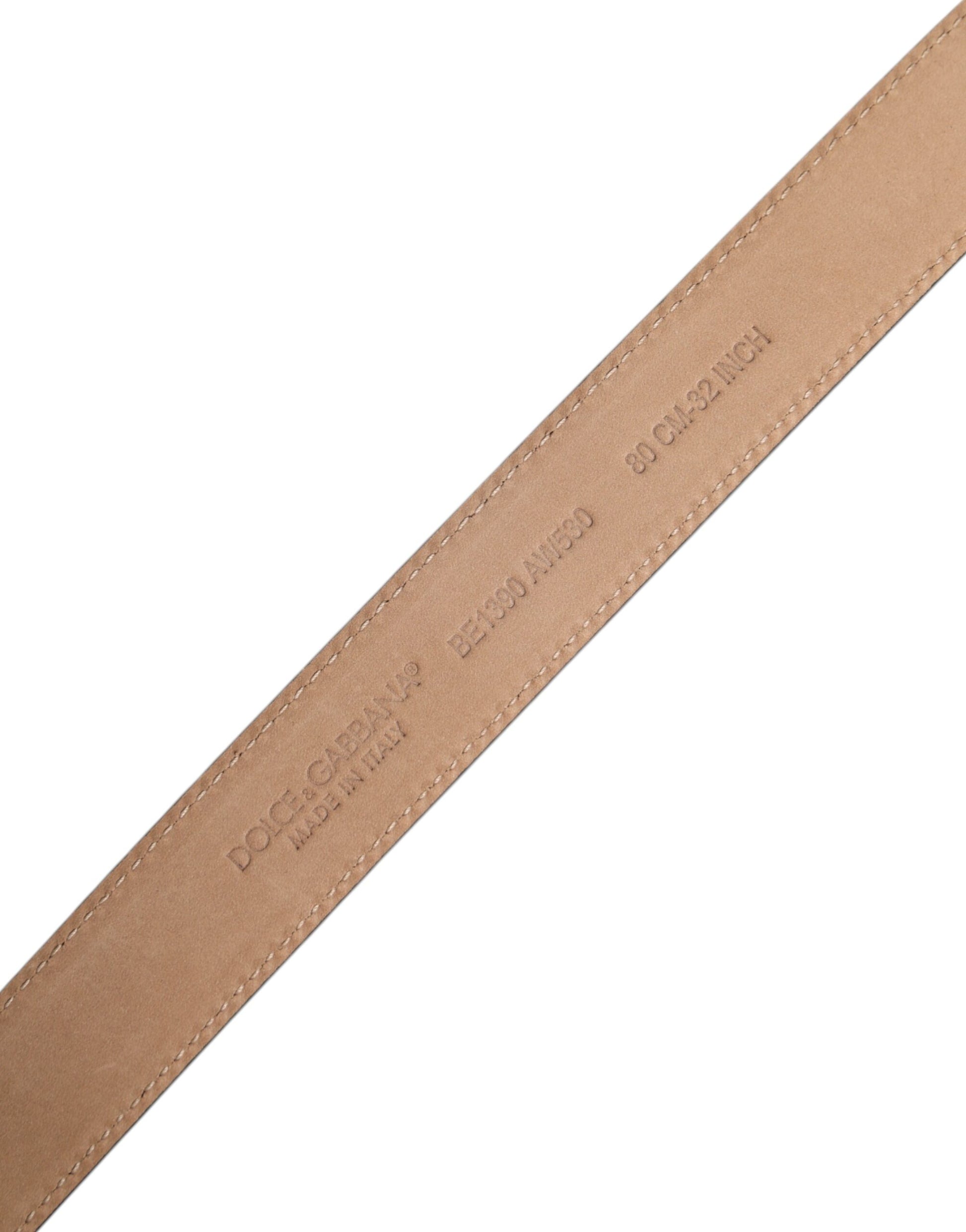 Black Leather Logo Metal Waist Buckle Belt