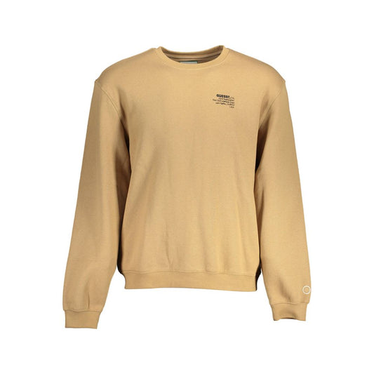 Beige Cotton Unisex Sweatshirt