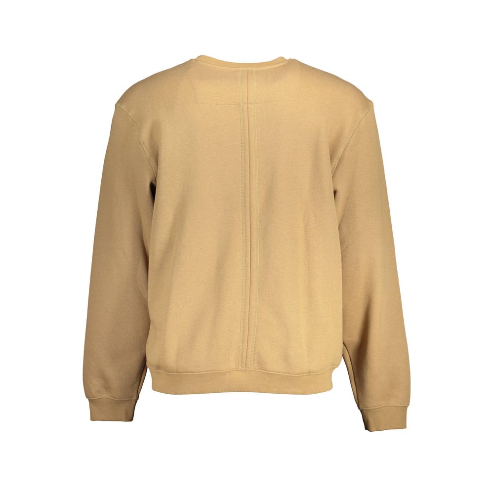 Beige Cotton Unisex Sweatshirt