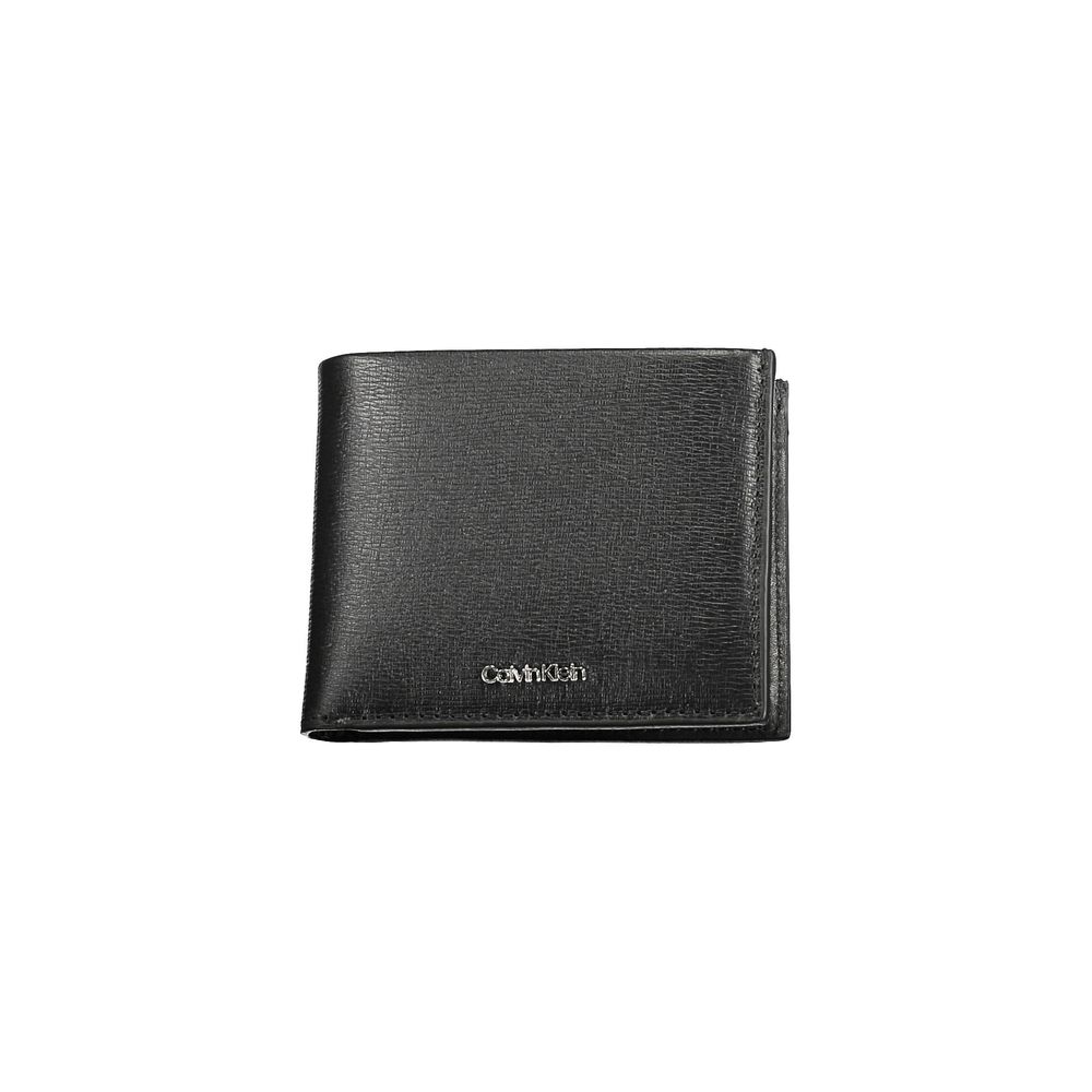 Cartera de hombre de poliéster negro