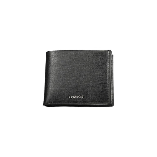 Cartera de hombre de poliéster negro