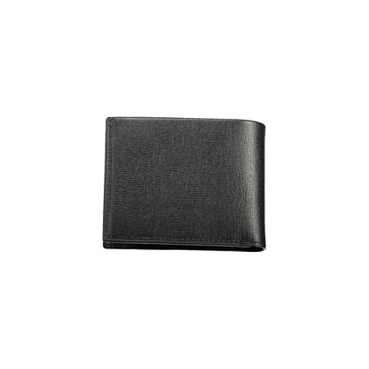 Cartera de hombre de poliéster negro