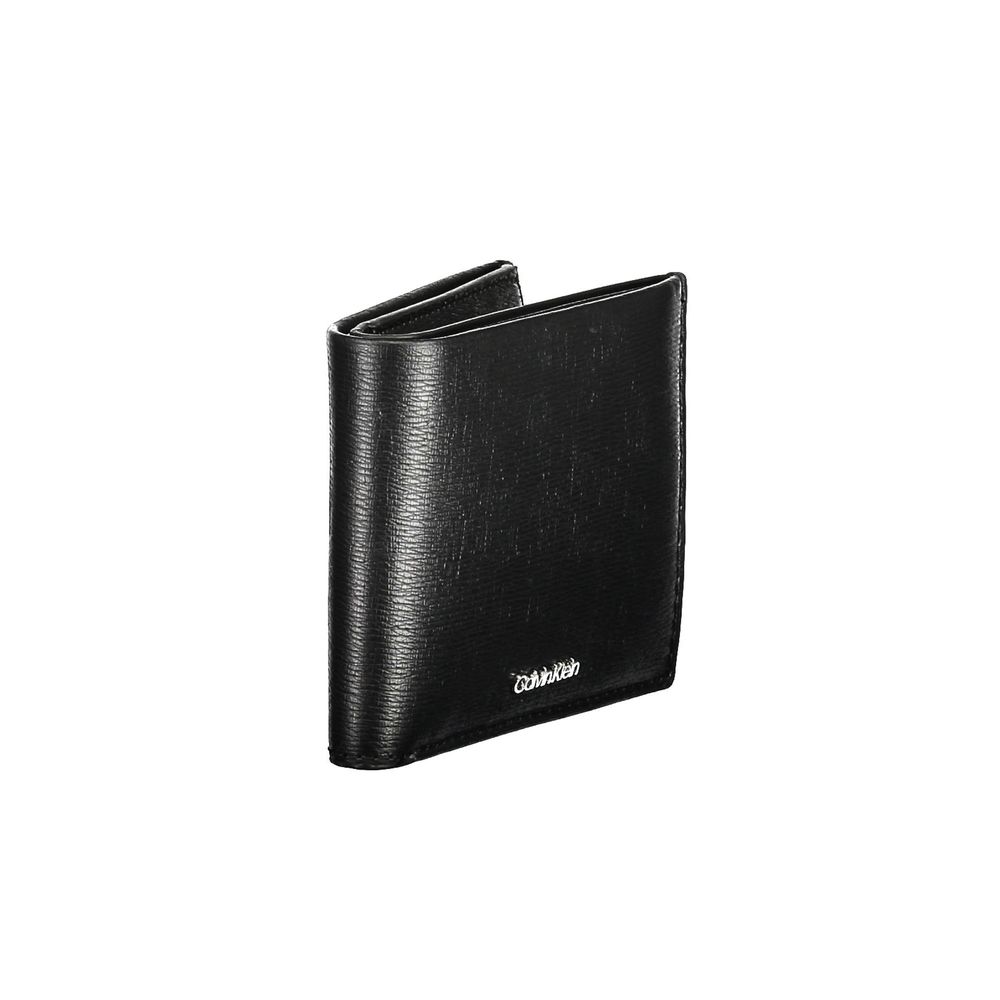 Cartera de hombre de poliéster negro