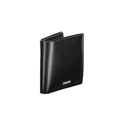 Cartera de hombre de poliéster negro
