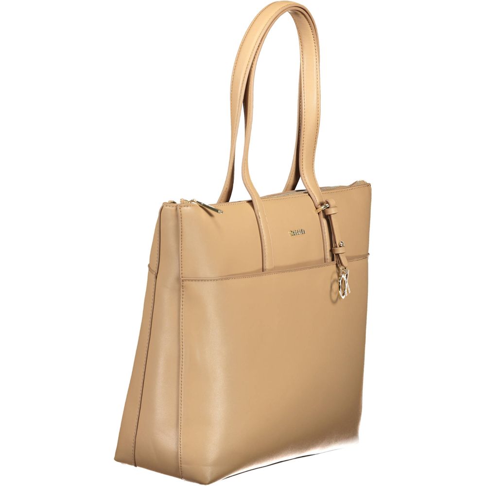 Bolso Mujer Poliéster Beige