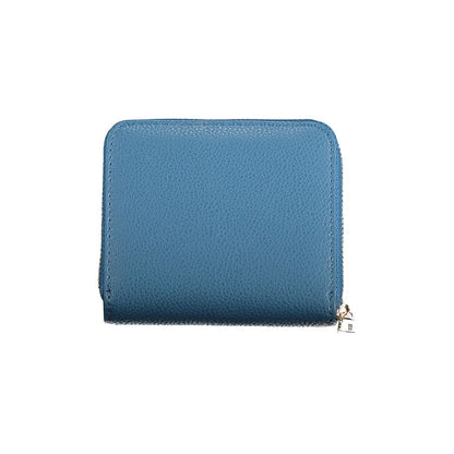 Cartera de polietileno azul