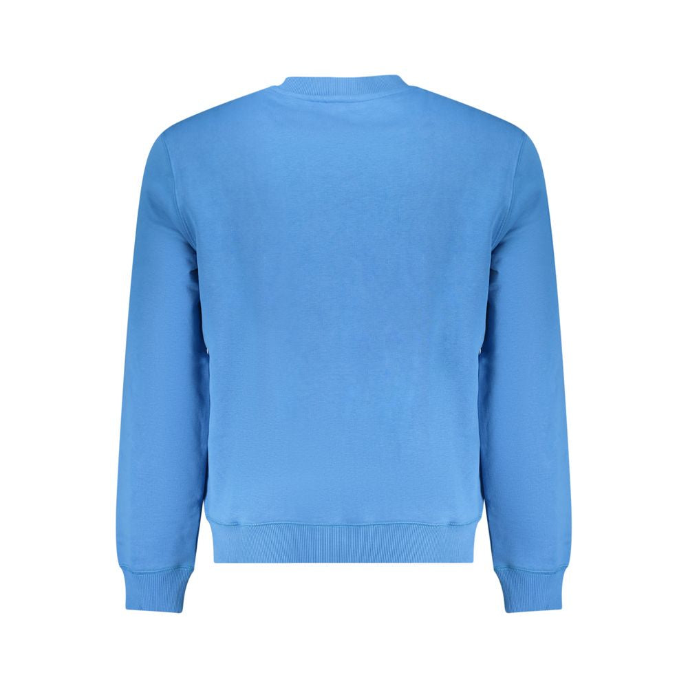 Light Blue Cotton Men Sweater